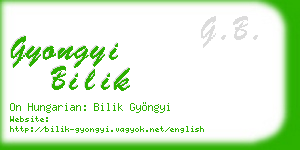 gyongyi bilik business card