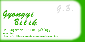 gyongyi bilik business card